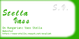 stella vass business card